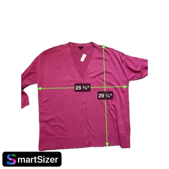 Talbots NWT Plus Pink Long Sleeve V-Neck Button Up Knit Cardigan SZ 3XL - Picture 8 of 8